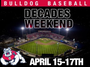 Baseball April 15-17 DEcades Wekeend